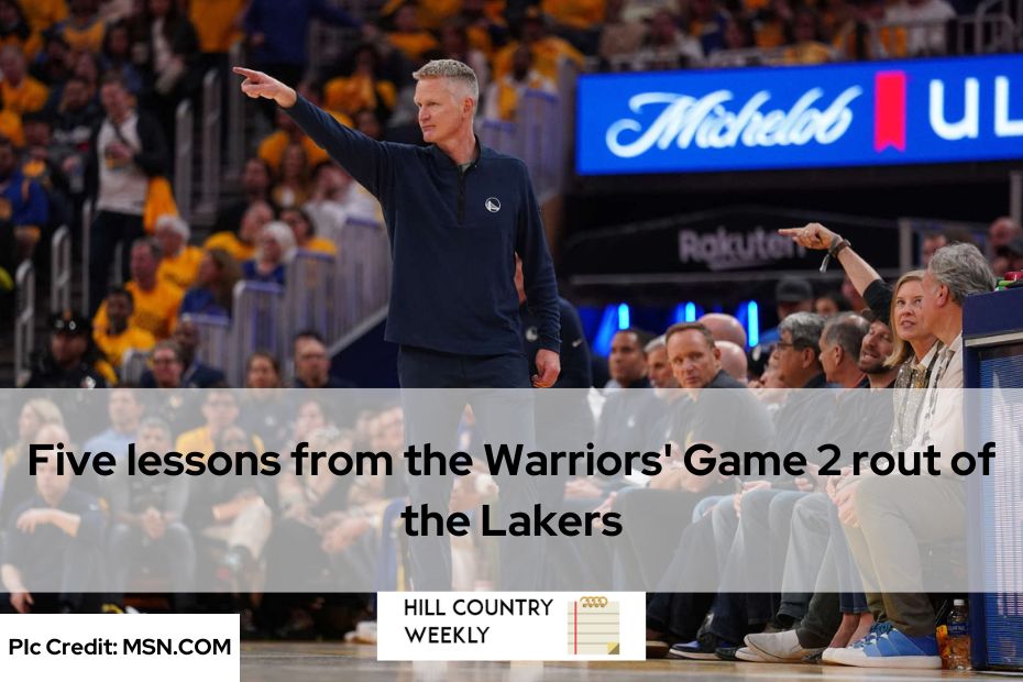 Five lessons from the Warriors' Game 2 rout of the Lakers