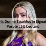 Olivia Dunne Sparkles in Signature Purple LSU Leotard