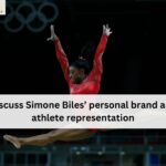 Discuss Simone Biles’ personal brand and athlete representation.
