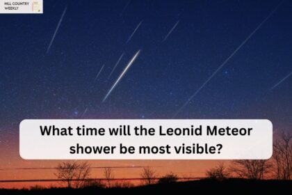 What time will the Leonid Meteor shower be most visible?