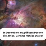 In December's magnificent Pocono sky, Orion, Geminid meteor shower