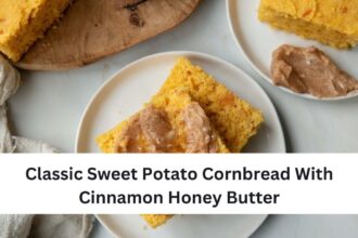 Classic Sweet Potato Cornbread With Cinnamon Honey Butter