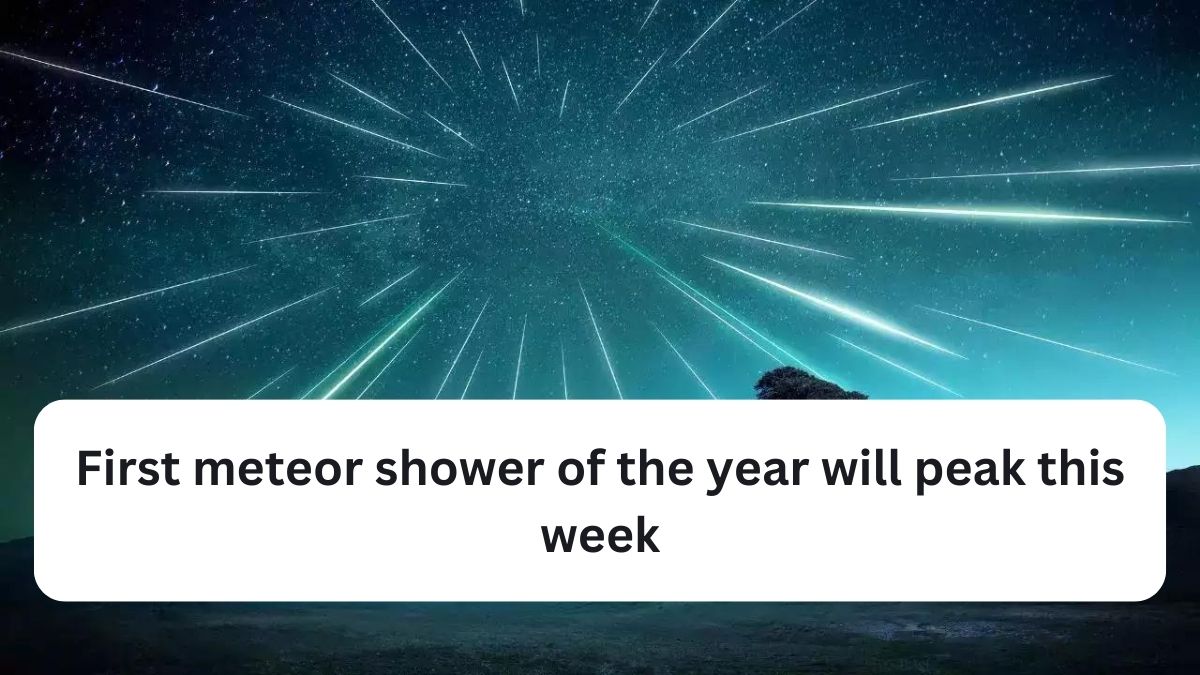 First meteor shower of the year will peak this week